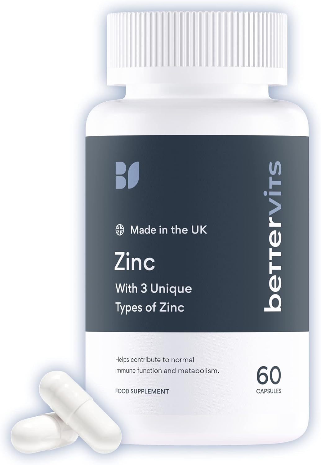 Bettervits Zinc Formulated with 3 Unique Types of Zinc Daily Dose