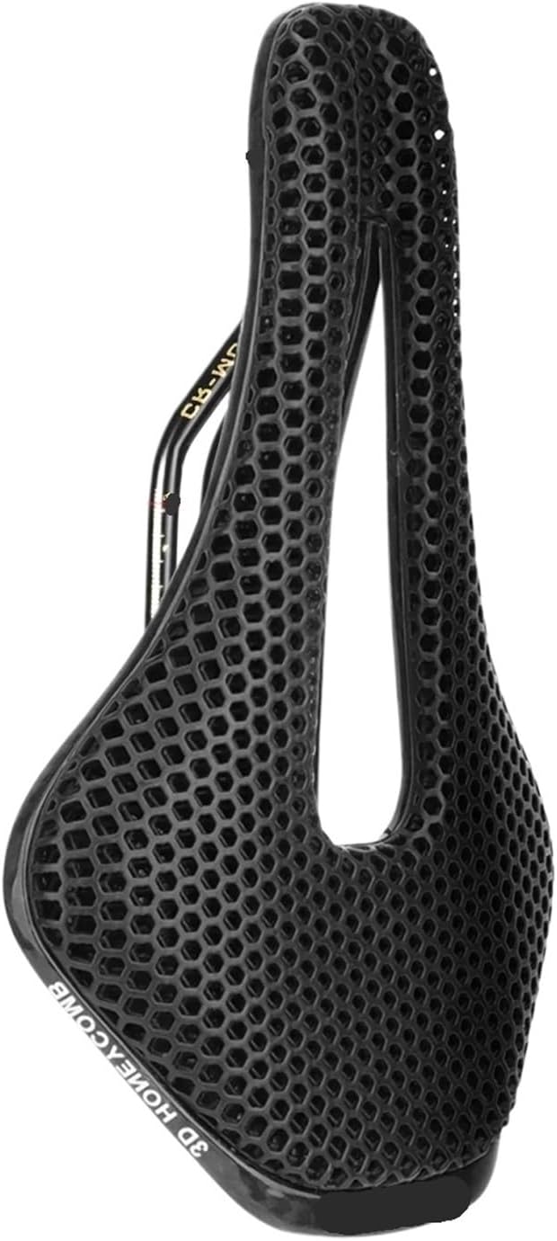 3D Printed Ultralight Bike Saddle - Nylon/Carbon Fiber Blend, Hollow & Breathable Cushion for MTB & Road Bicycles