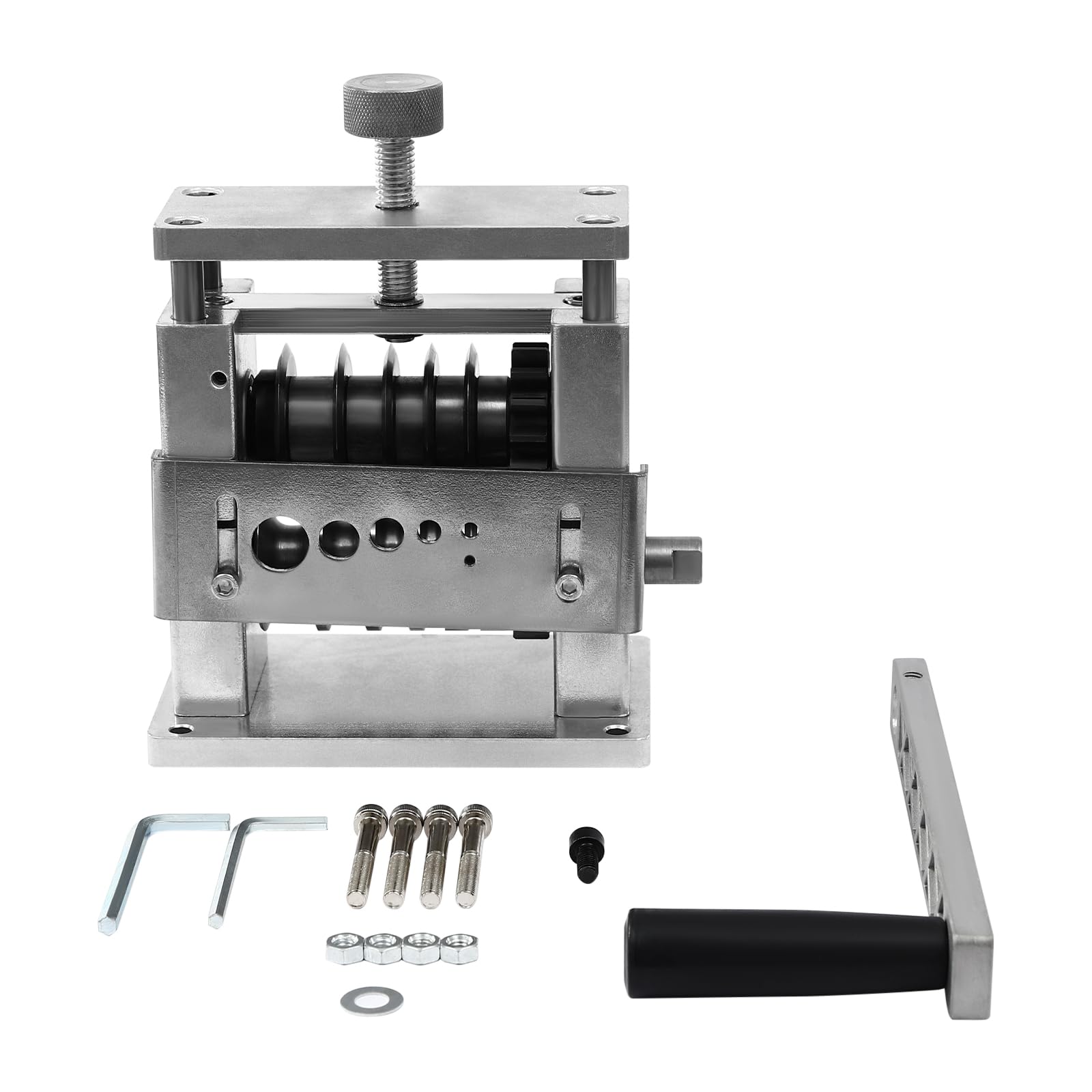 Máquina pelacables manual 100 rpm, pelacables de 3,4-17 mm, manual eléctrico, herramienta pelacables de dos modos con mango extraíble y cuchillas de carburo, altura de la cuchilla ajustable