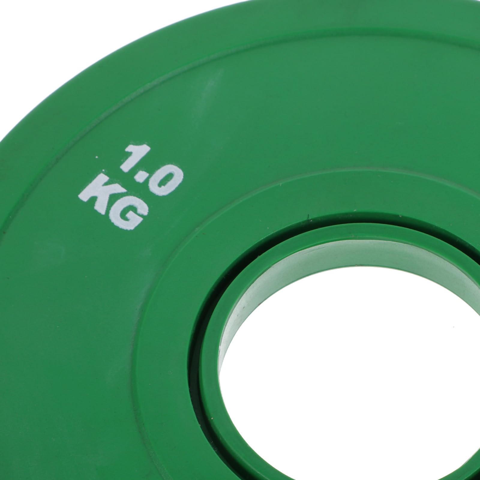 Mikikit Disco de Peso de Goma de 1kg para Ejercicios Barra, Calibrado Precisión, Fácil Mantenimiento y Reducción de Ruido para Entrenamiento de Fuerza