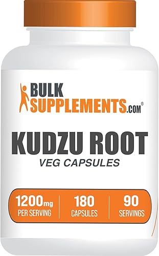BulkSupplements. com Kudzu Root Extract Cápsulas - 180 Cápsulas (Paquete de 1)