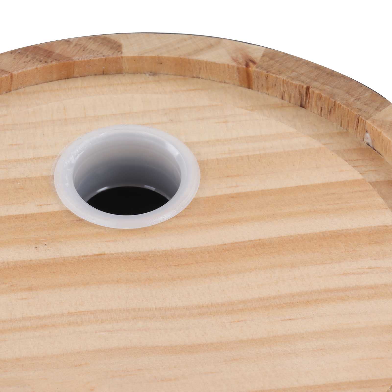 Jeffergarden Barriles de Roble de Vino, Barriles de Envejecimiento de Roble de Grano de Madera Transparente para Bar (5L)