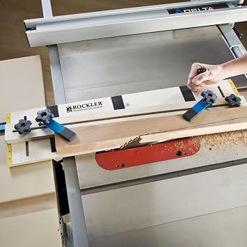 Rockler Taper Jig/Straight Line Jig - Power Tool Accessory Jigs Makes Tapered Cuts Fast - Wood Cutting Jig is Perfect for Chair Legs - Hardware Jig Includes 36 Miter Bar Table Saw Accessories