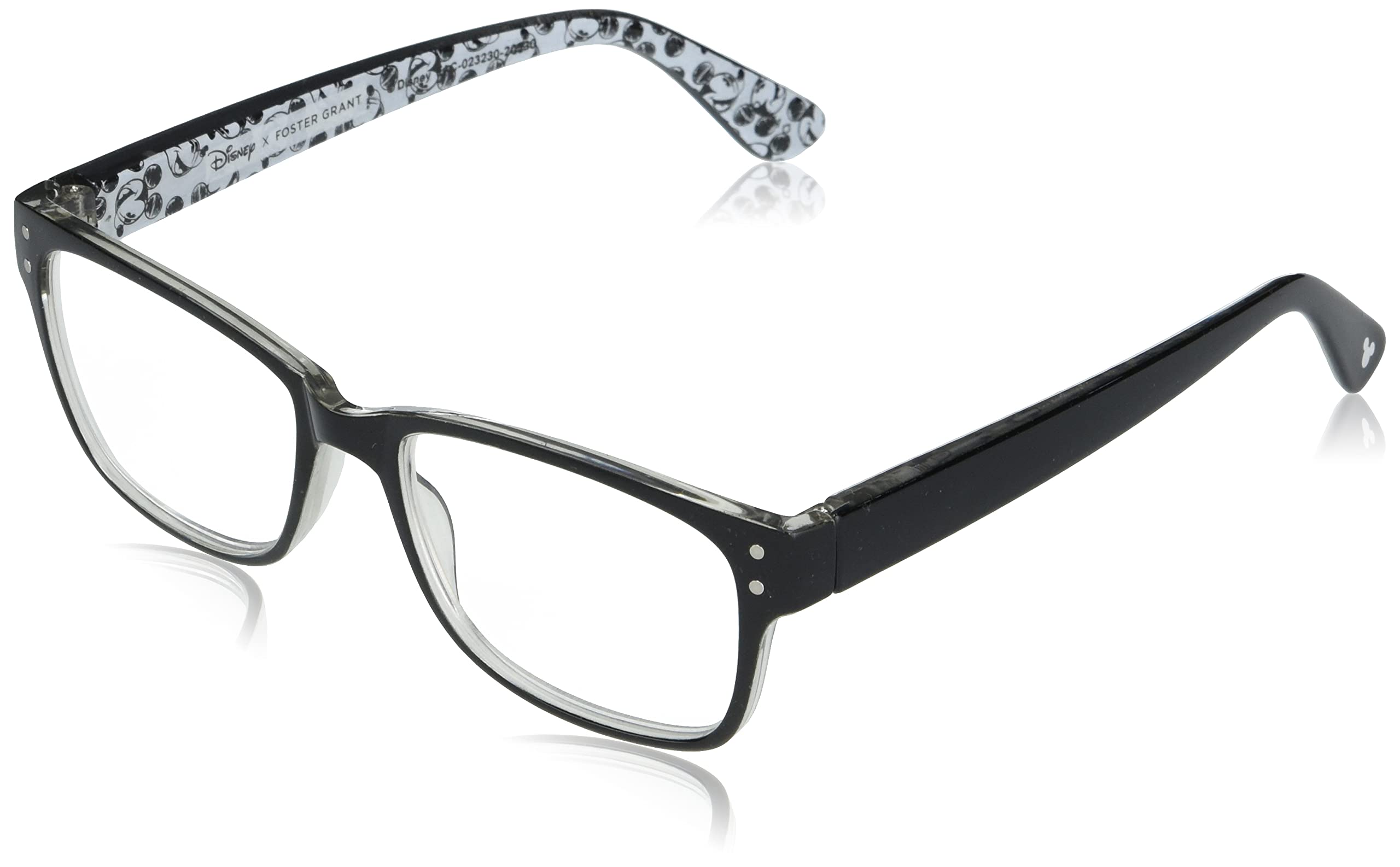 Disney x Foster Grant Womens Iconic Square Reading Glasses