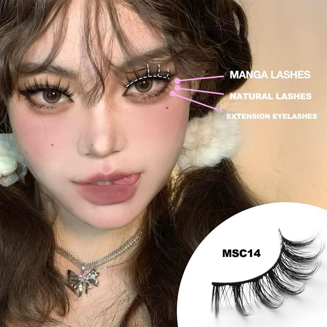 Ciglia Finte volume Occhio Di Gatto Ciglia Fluffy Strip Lashes Cat Eye Fake Lashes Fatte A Mano False Eyelashes (10 Paia)