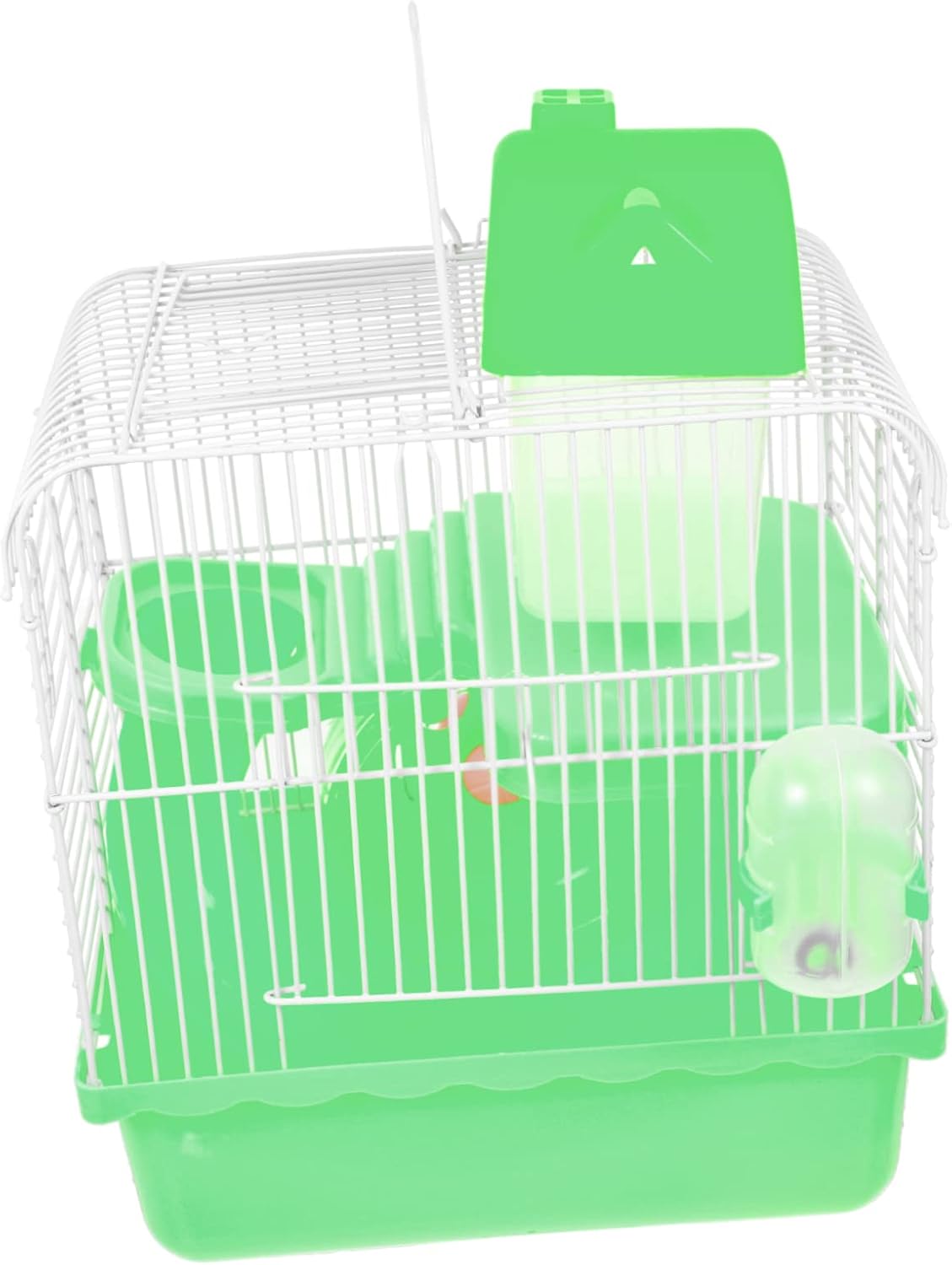 Luxshiny Small Pet Hut Hamster Nest Cage Safe Material Hamster House Hedgehogs Rabbits Chinchillas Small Animal Cage with Spacious Sleeping and Activity Area Green