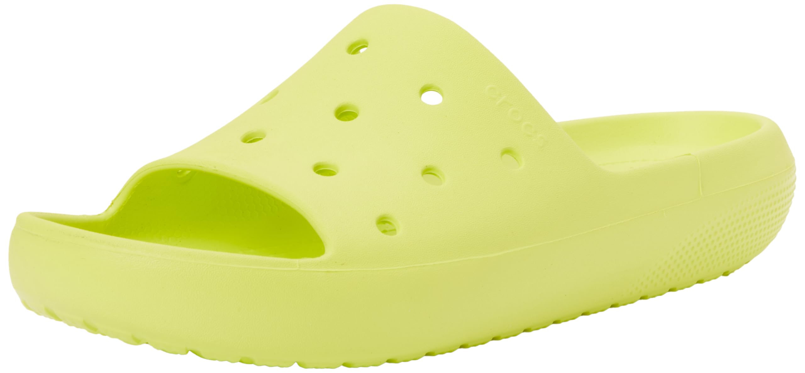 Crocs Unisex Adult Slide, Classic Slide v2, Citrus, 8 UK Men/ 9 UK Women