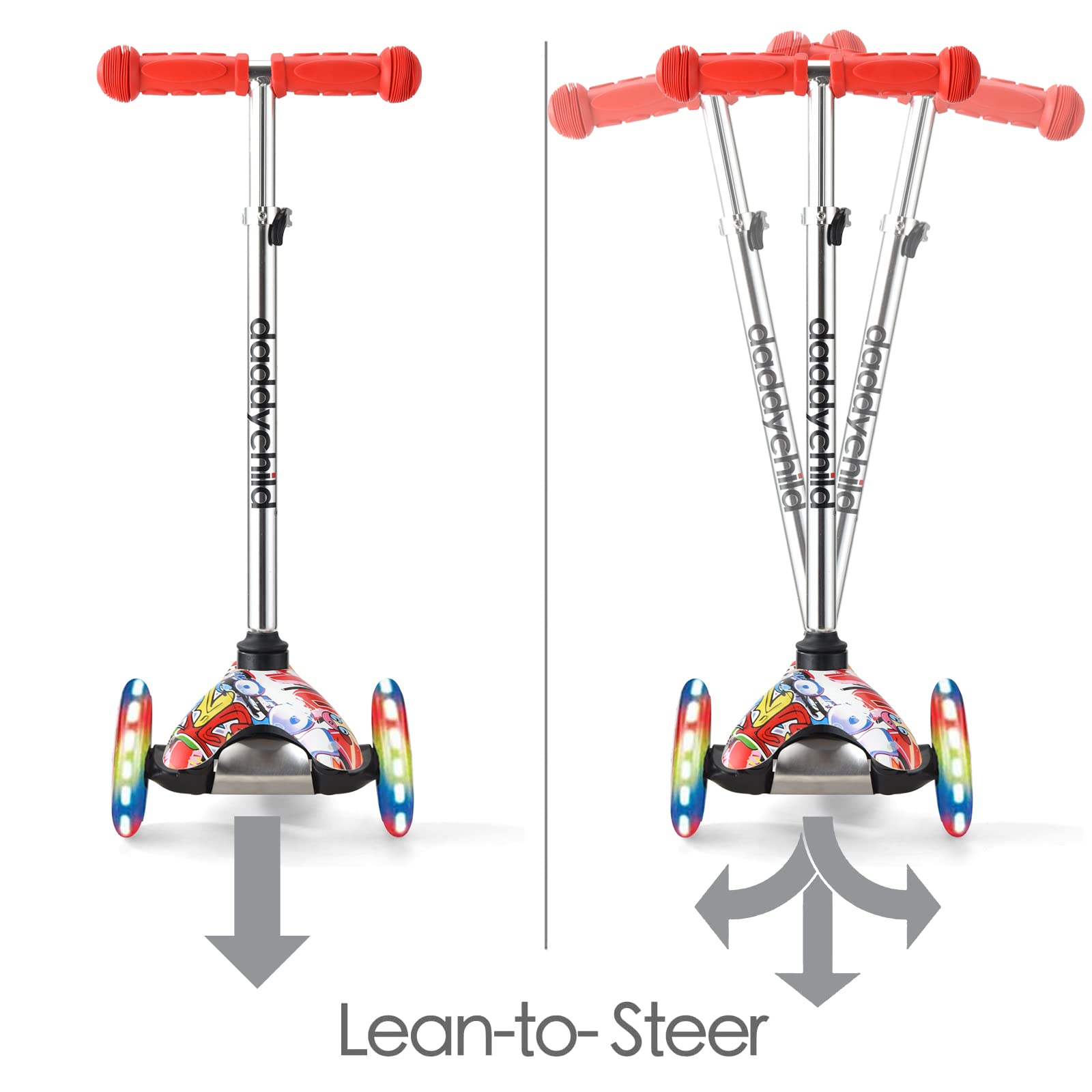 3 Wheel Scooters for Kids, Kick Scooter for Toddlers 38 Years Old