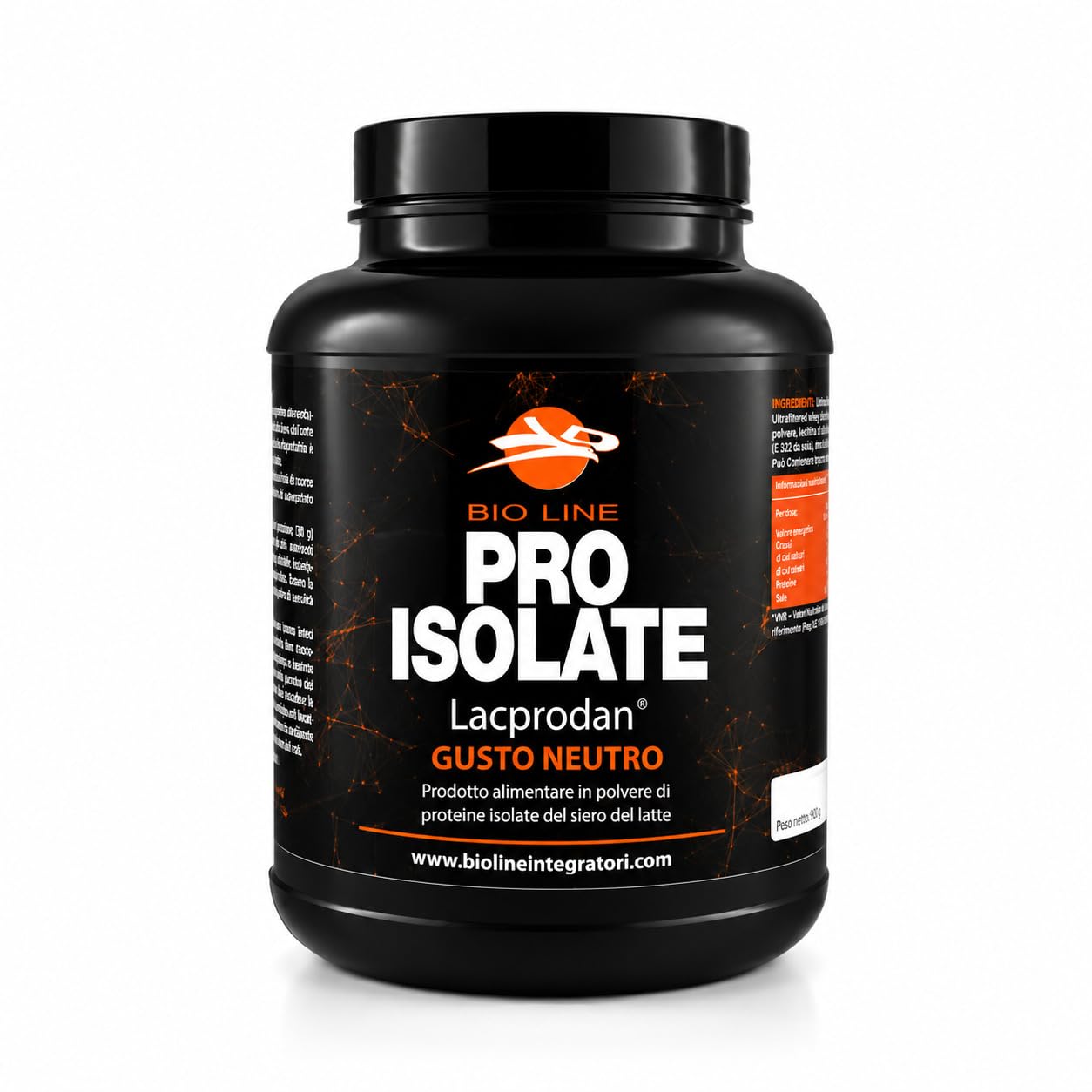 PRO ISOLATE - Prodotto alimentare di proteine del siero del latte (Volac Volactive®) isolate per microfiltrazione (Gusto Neutro, 1 Kg)