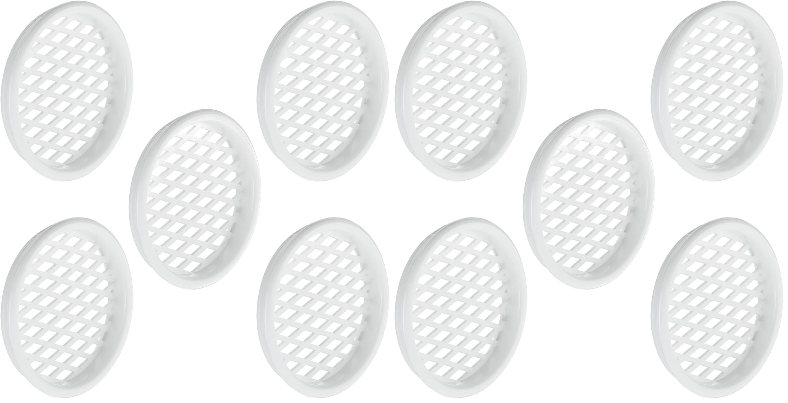 Aération ronde plastique 50mm cache protection mur plafond