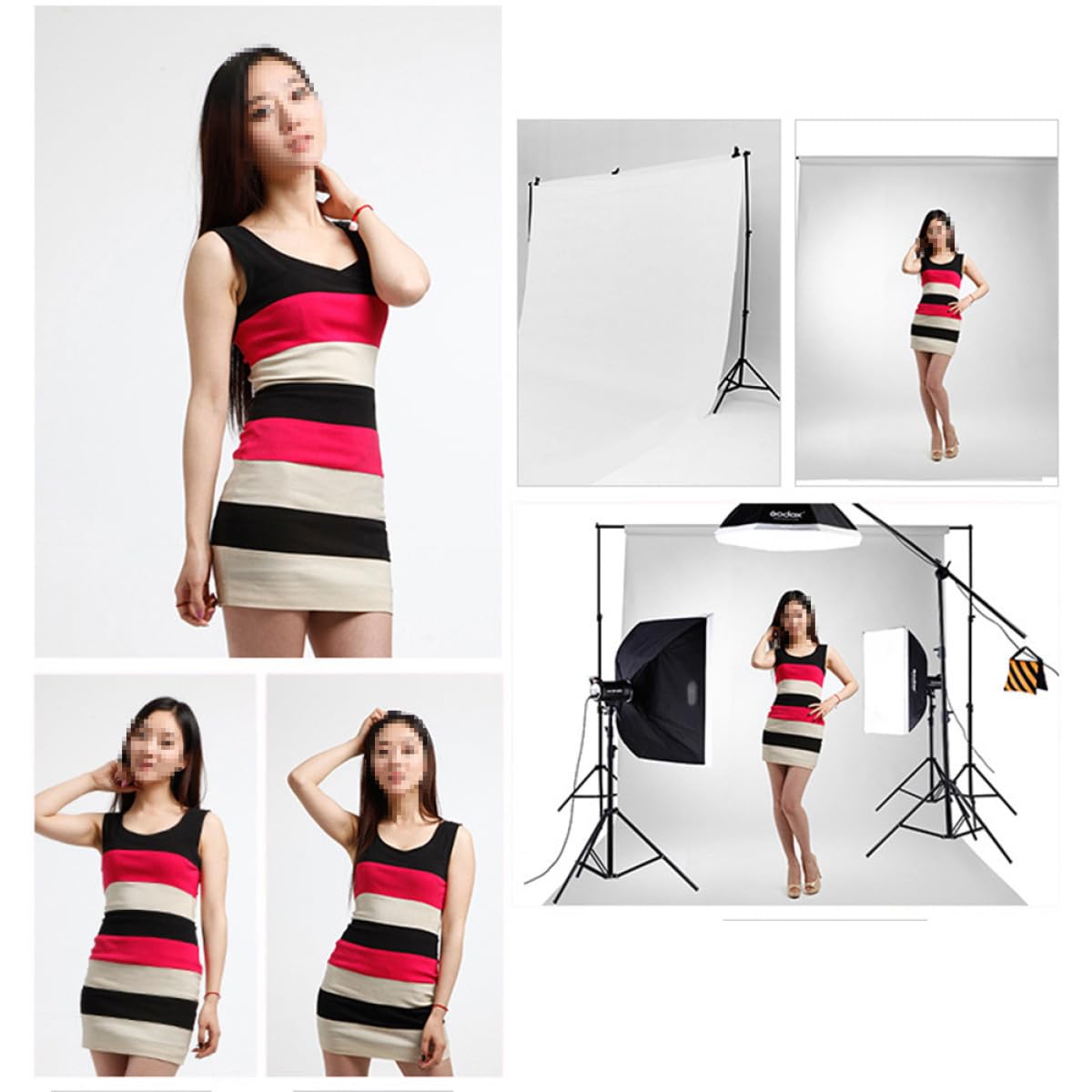 Lurrose Sfondo per Bianco M e Multiuso Fotografico 1,5x2 Misto Studio Fotografico, Fotografia Decorazione Parete