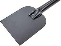 Vista 4 de Bully Tools Heavy Duty Ice Scraper with D-Grip Handle - Steel Head and Floor Scraper with Long Handle for Driveway, 11-Gauge Steel Flat Head Shovel