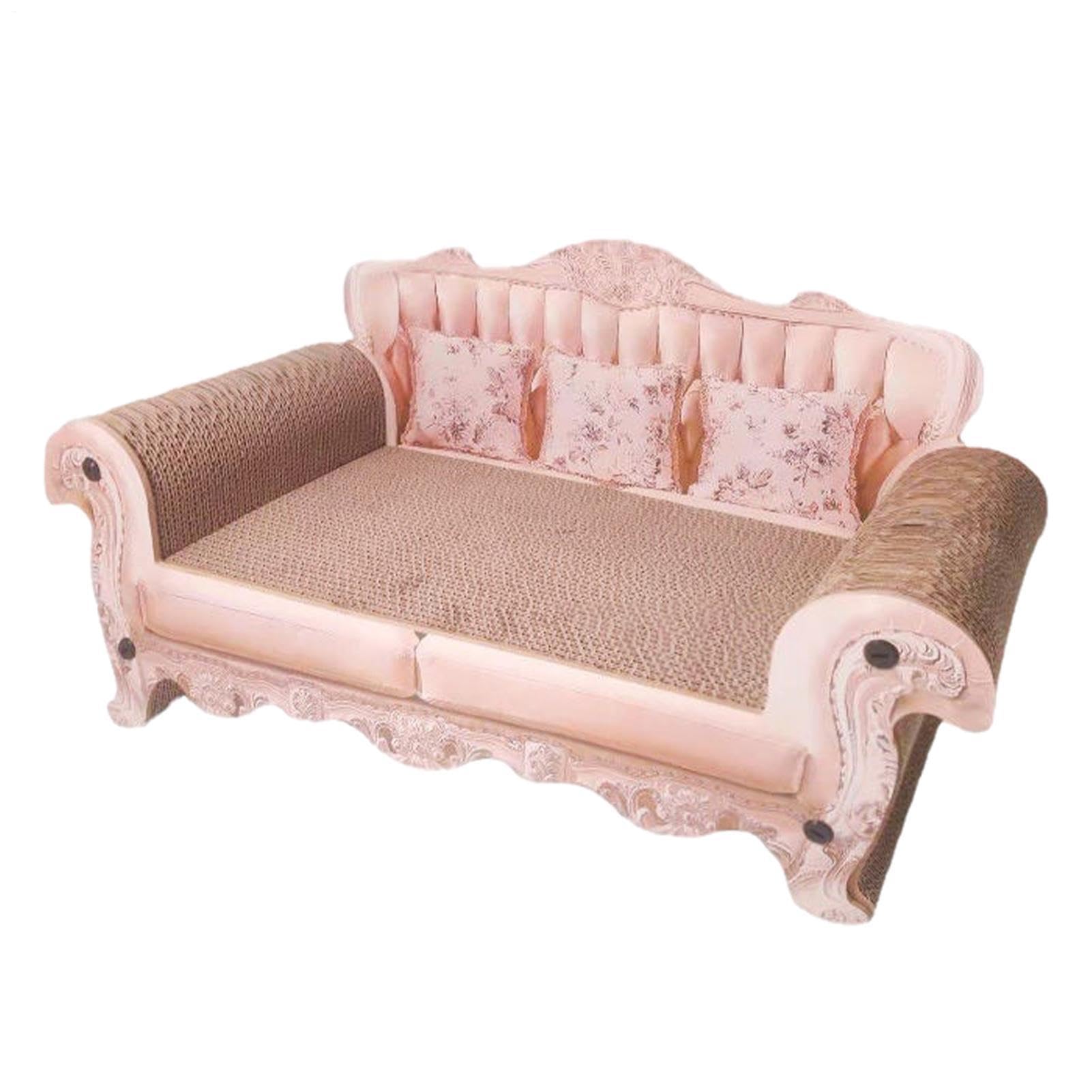 Rascador para gatos de cartón – Cama para gatos de cartón ondulado | rascador para gatos, sofá Lounge | Resistente rascador para gatos de interior, rascar, dormir, jugar, descansar, juguete
