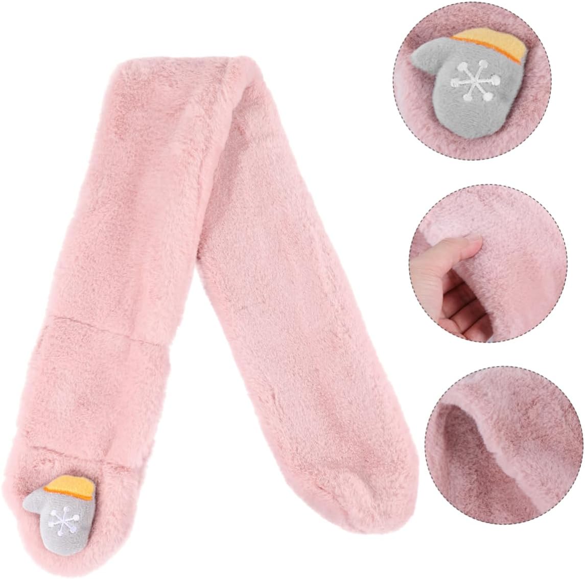 1pc Plush Scarf for Boy Girl Adorable Neck Warmer for Christmas Dress up for Boys and Girls Bright Colors for Fall and Outfits