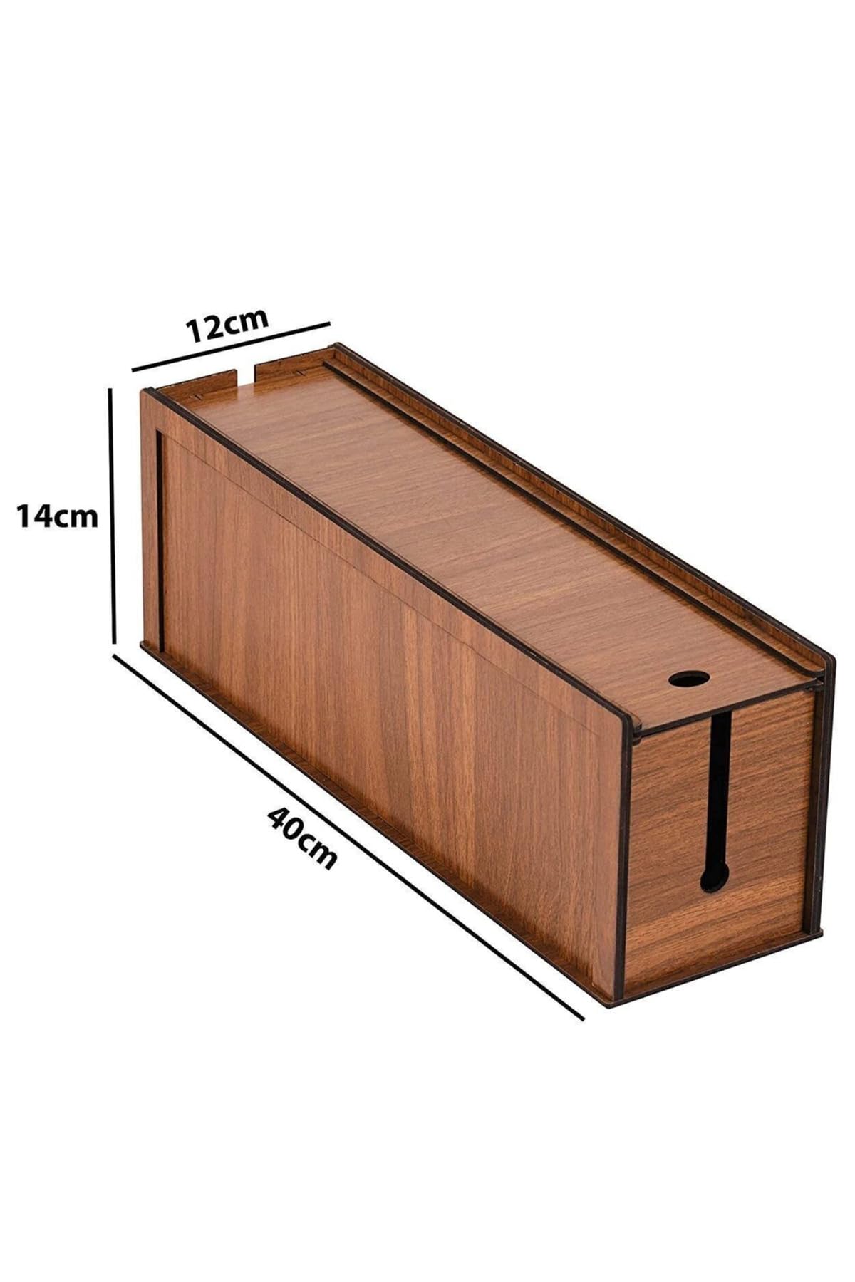 kutuTR - Kablo Kutusu 40x12x14 Cm Kablo Priz Düzenleyici Organizer