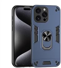 BORYA Cover per Xiaomi Redmi Note 15 Pro 5G, Antiurto Silicone Morbida Premio Ultra Sottile TPU + PC Custodia, Militare Anticaduta Caso con Magnetico Metallo Supporto. Blu