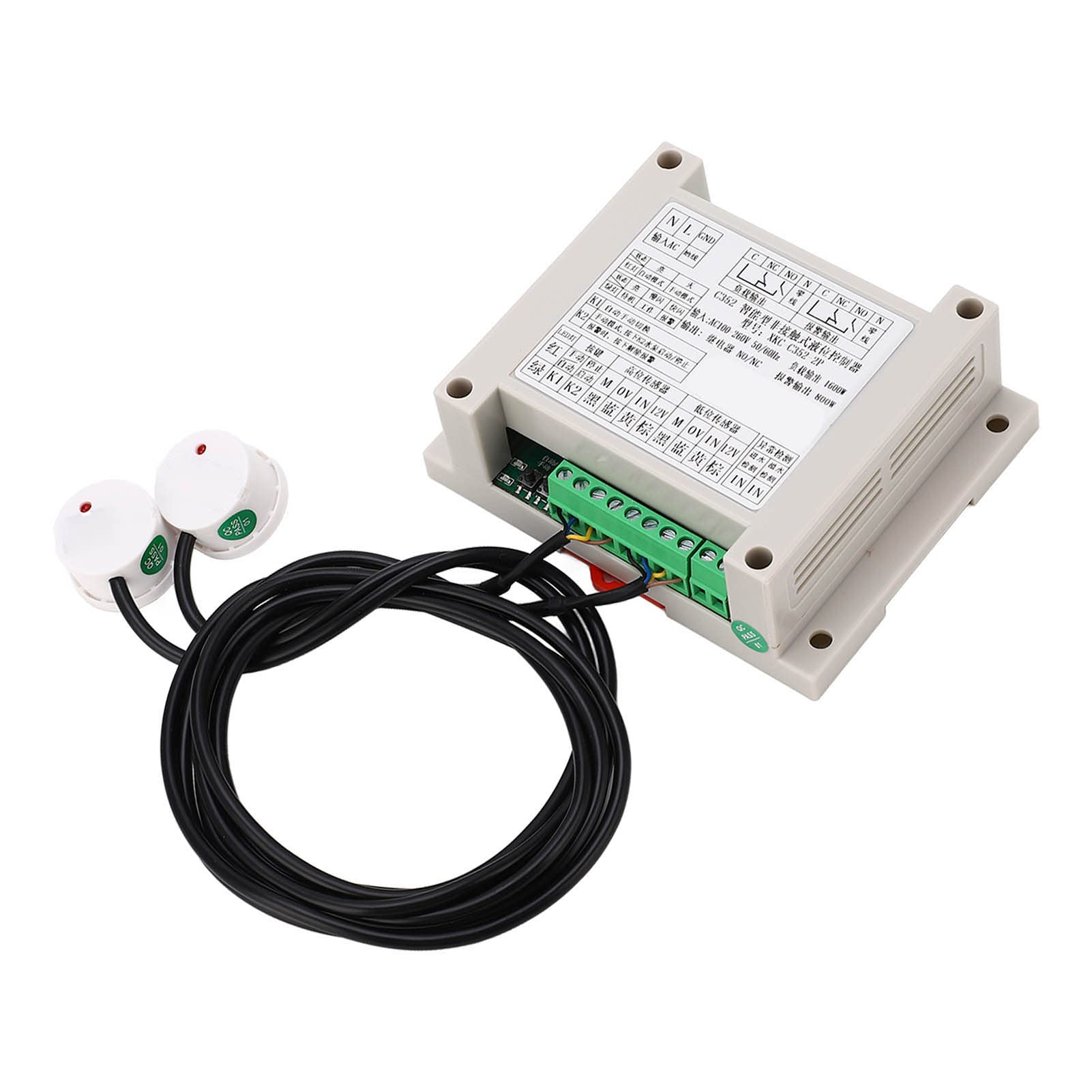 Controlador de Nivel de Líquido sin Contacto con Sensibilidad Ajustable para Gestión Automática del Nivel Agua AC100‑260V
