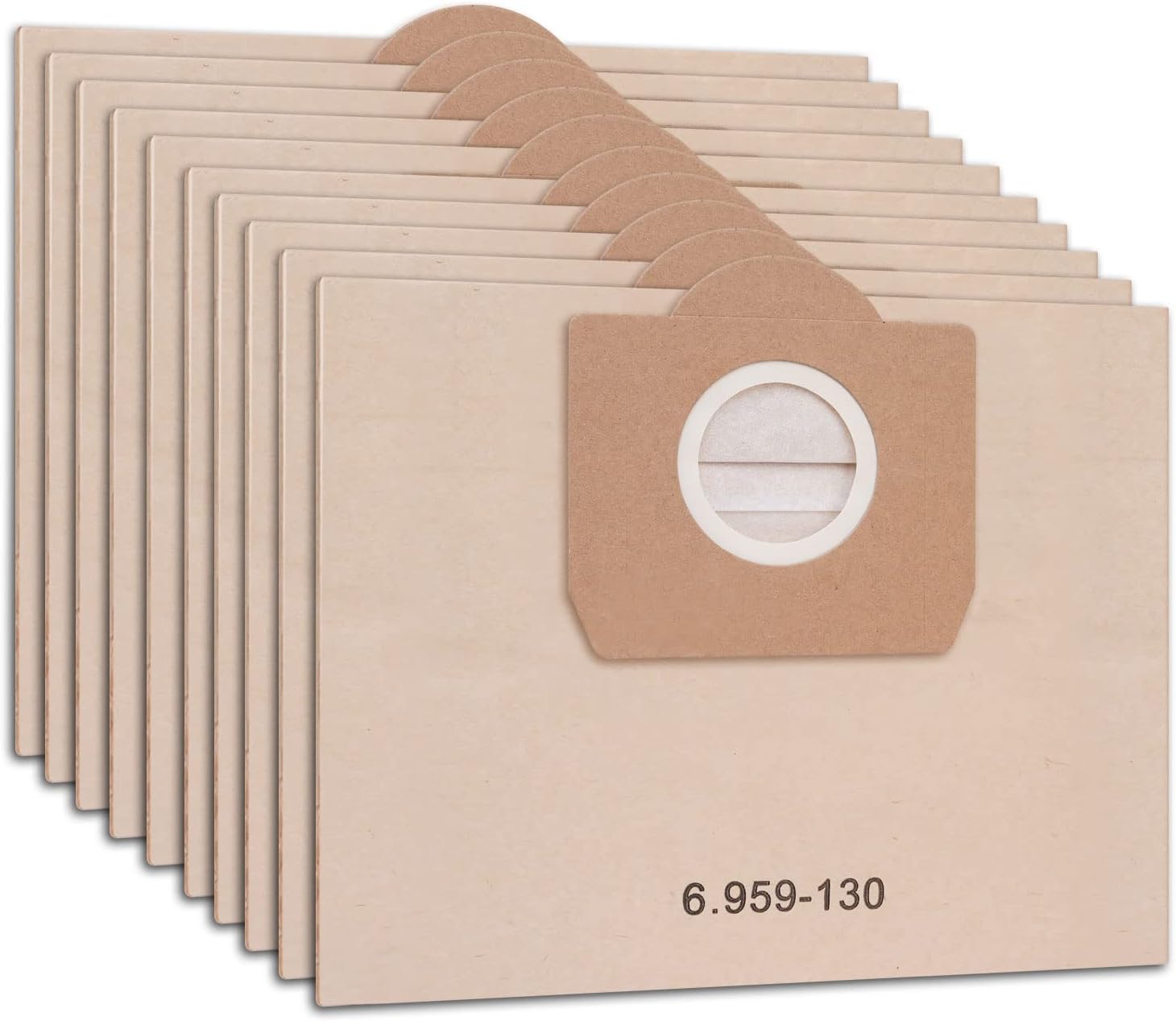 Lot De 10 Sacs D'aspirateur Pour Kärcher WD 7.500 - Microfibre - Compatible Référence 1.347-600.0
