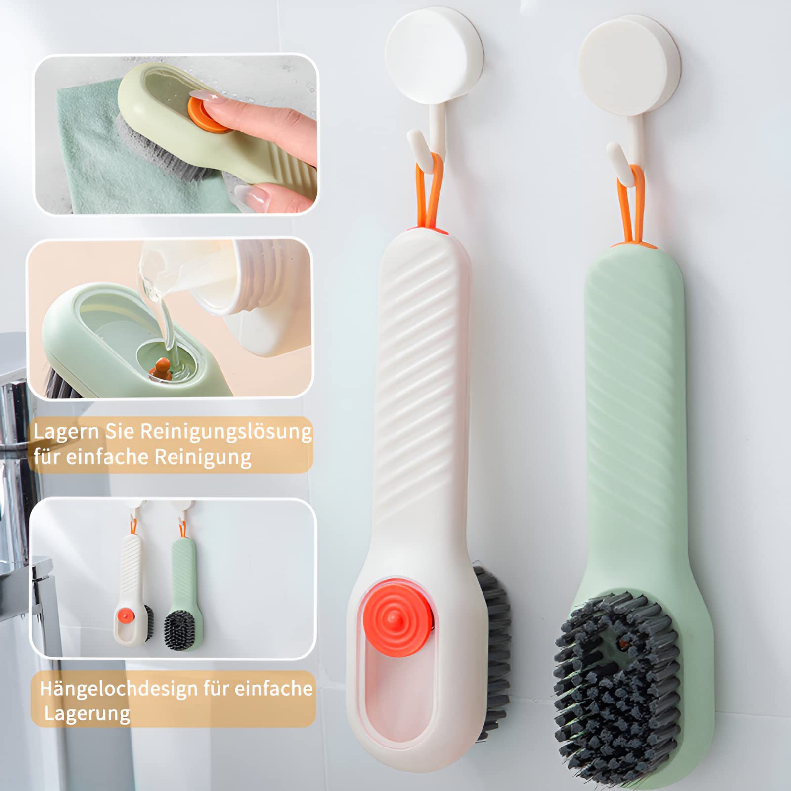 ROM Lot de 2 Bottes de neige brosse en daim nettoyage des chaussures ROM Lot de 2 Bottes de neige brosse en daim nettoyage des chaussures