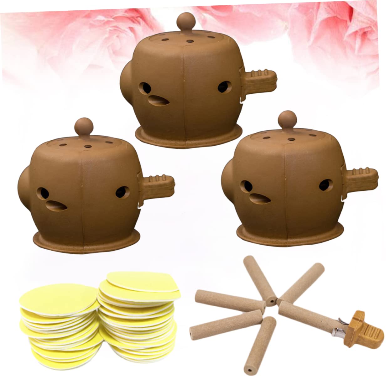 FRCOLOR Moxibustion Products Moxa Sticks Burner Tube Point Moxa Tool Closed Reflux Design