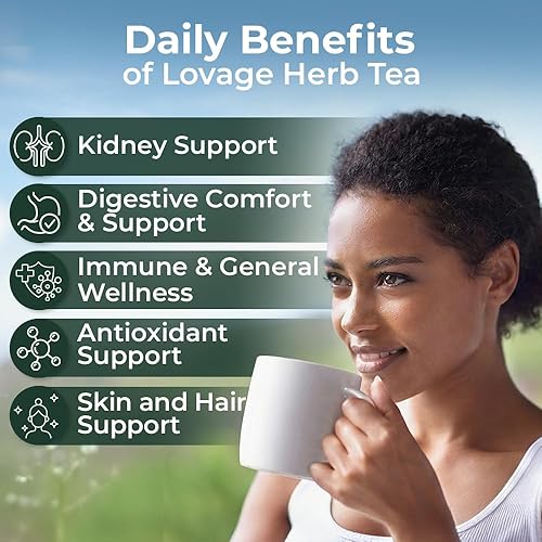 Miniatura 2 de 4 oz. de hojas de apio de monte secas Hierba de apio Té de hierbas (Levisticum officinale) - 113g de té de hierbas Levísticum