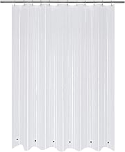 Mrs Awesome Shower Curtain Liner with 6 Magnets Clear Thick PEVA, Premium Waterproof Plastic Shower Curtain Standard Size 72 x 72 inch, Clear