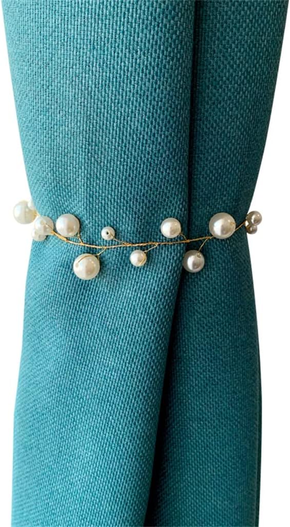 Pearl Curtain Tie Alloy Tie Rope Bedroom Living Room Curtain Buckle, Same Size
