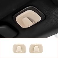 Vista 3 de Ganchos de techo interiores de plástico ABS Percha de ropa Gancho para Volvo V90 S90 XC40 XC60 XC90 2015-2020 2021 2022 (beige)