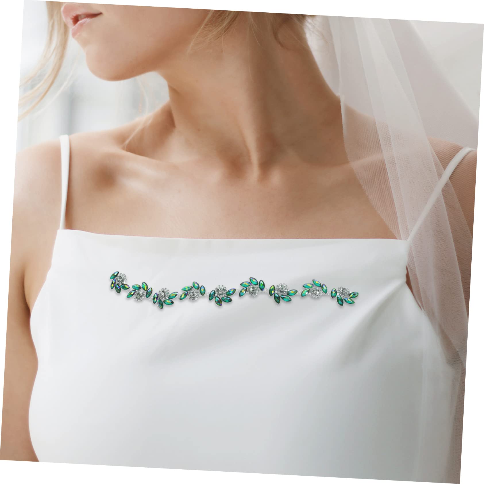 NUOBESTY 3pezzi Cintura Applique Con Strass Per Da Sposa Decorazione Elegante Per Abbigliamento Scarpe e Accessori Per Cerimonie e Feste