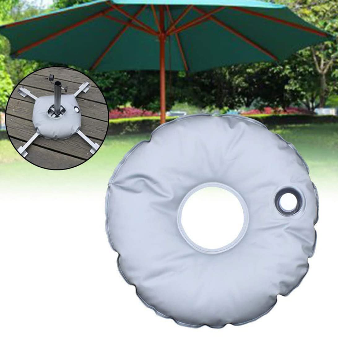 Sacco per pesi per bandiere da 7 litri, zavorra per acqua a base rotonda per bandiere, ombrelloni da spiaggia, tende pop-up, supporto pieghevole e portatile riempito d'acqua, impermeabile - Borsa p