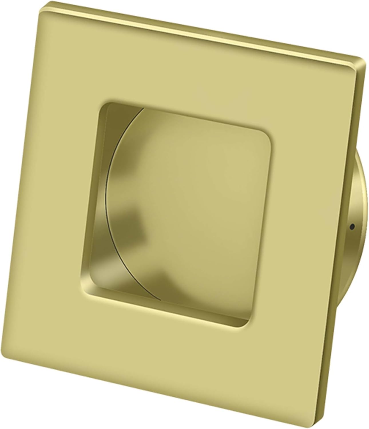Deltana FLUSH PULL, SQUARE, HD, 2-3/4"X 2-3/4", SOLID BRASS (Polished Brass)