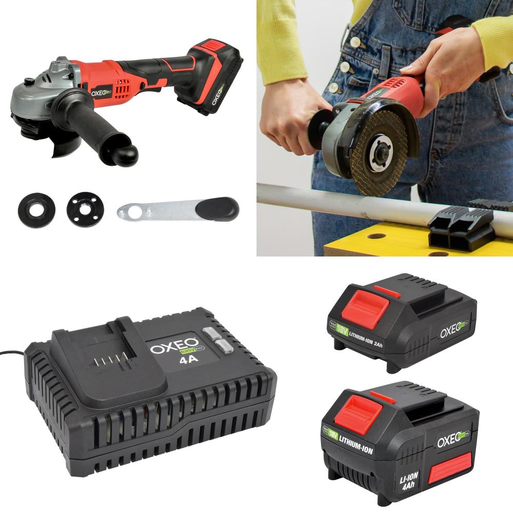 Pack complet Bricolage Easy Full : Perceuse/Perfo/Meuleuse/Scie sauteuse/circulaire/sabre/ponceuse/batteries 4Ah/2Ah
