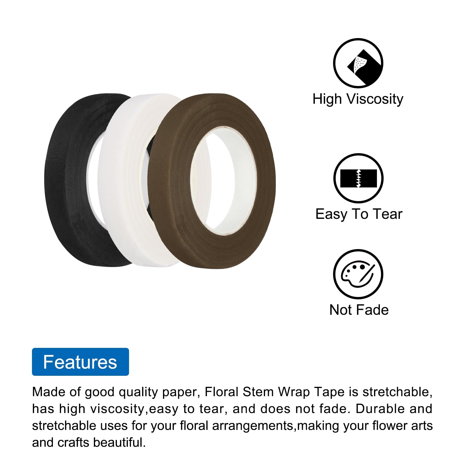 Amazon.co.jp: ブーケクラフトウェディングアレンジメント用フラワー茎