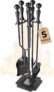 5 Pcs Fireplace Tools Set