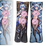 Anime Body Pillow Hentai Throw Pillow Waifu Pillow Custom Body Pillow Case 2-Side Print Pillow Case 59 in X 19.6 in(Uncensored)
