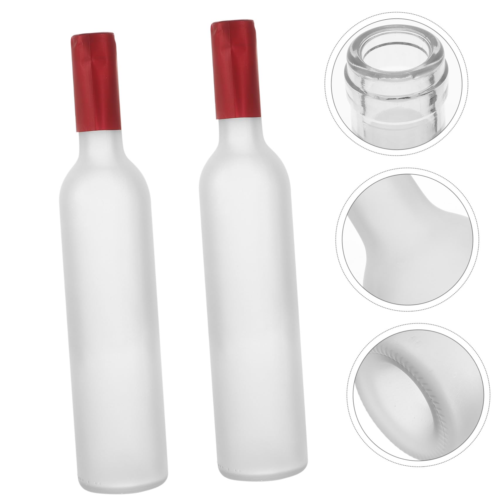 VALICLUD 2stücke Farbige Glas Weinflaschen Leer Multifunktionale Weinflaschen aus Glas für Dekoration und Aufbewahrung von Wein Saft und Blumen