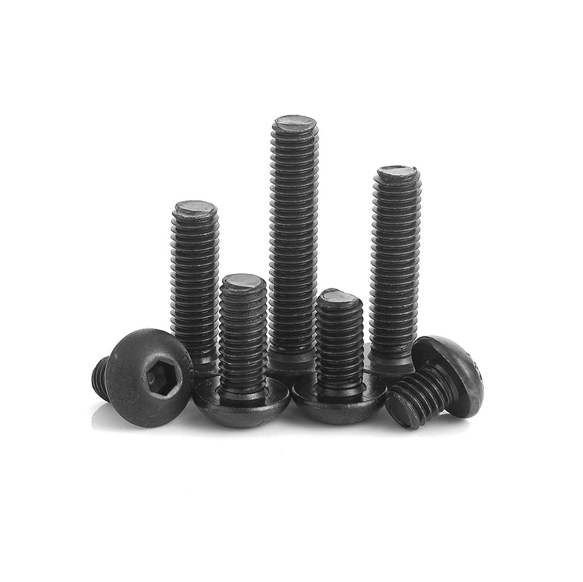 Đen 304 Thép Không Gỉ Low-profile Socket Cap Head Screw Hex Head Allen Bolt M2 M2.5 M3 M4 M5 M6 I.1045001634