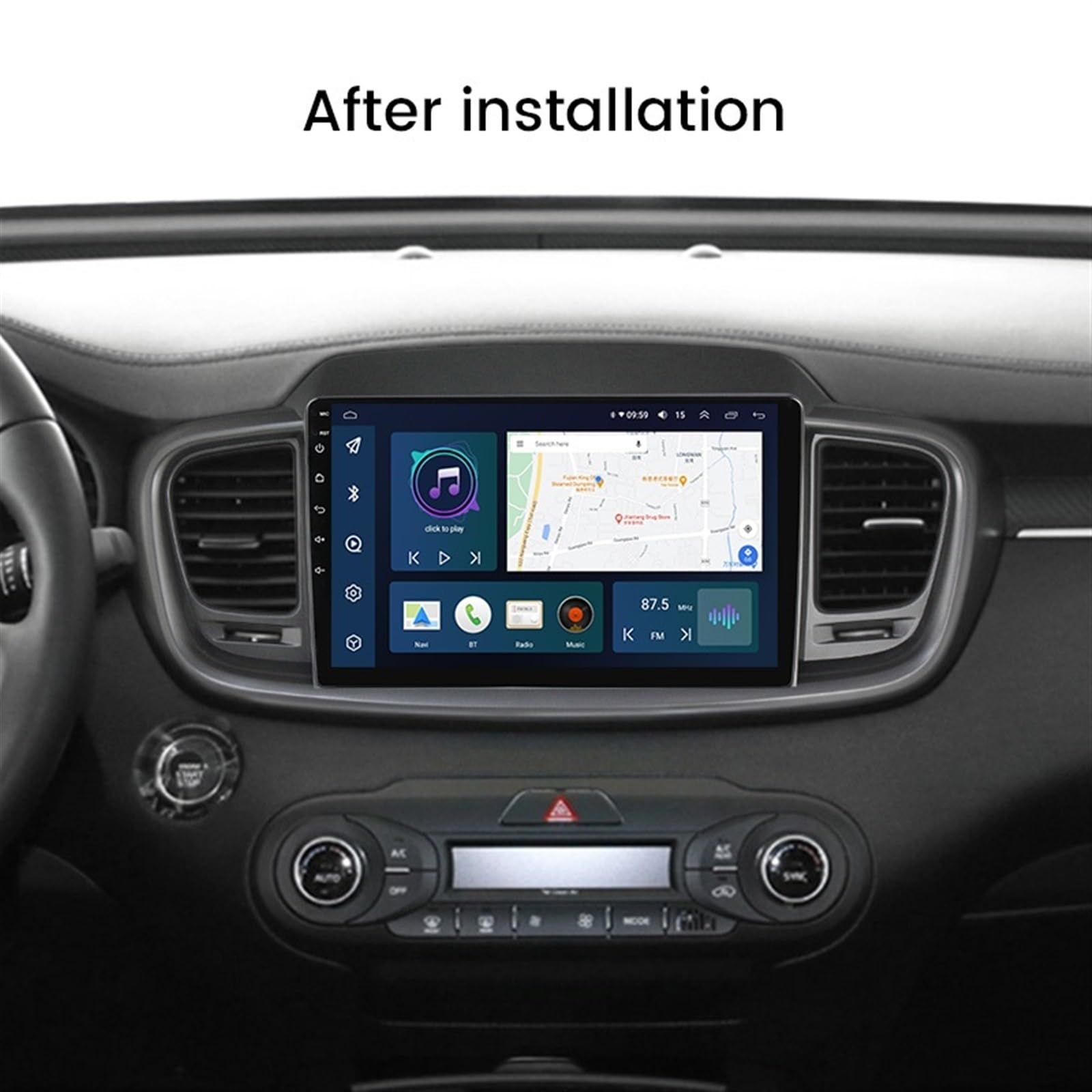 Nawigacja satelitarna Nawigacja GPS w radiu samochodowym(2G 32G)