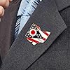 Ohio State Shaped Map Lapel Metal Pin Enamel Brooch Keepsake Beautifully Designed for Backpack Hat #4