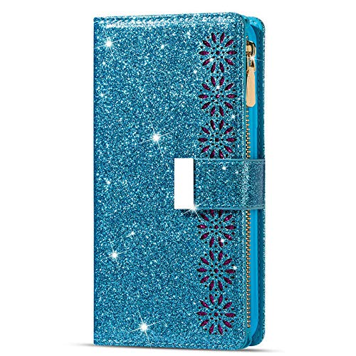 eprodeallsaperecommen - Funda de piel con tapa magnética para Huawei Y7 2019, modelo (color: azul)