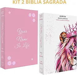 Kit 2 Biblia Feminina | Letra Grande | Harpa & Corinhos | RC | Brochura