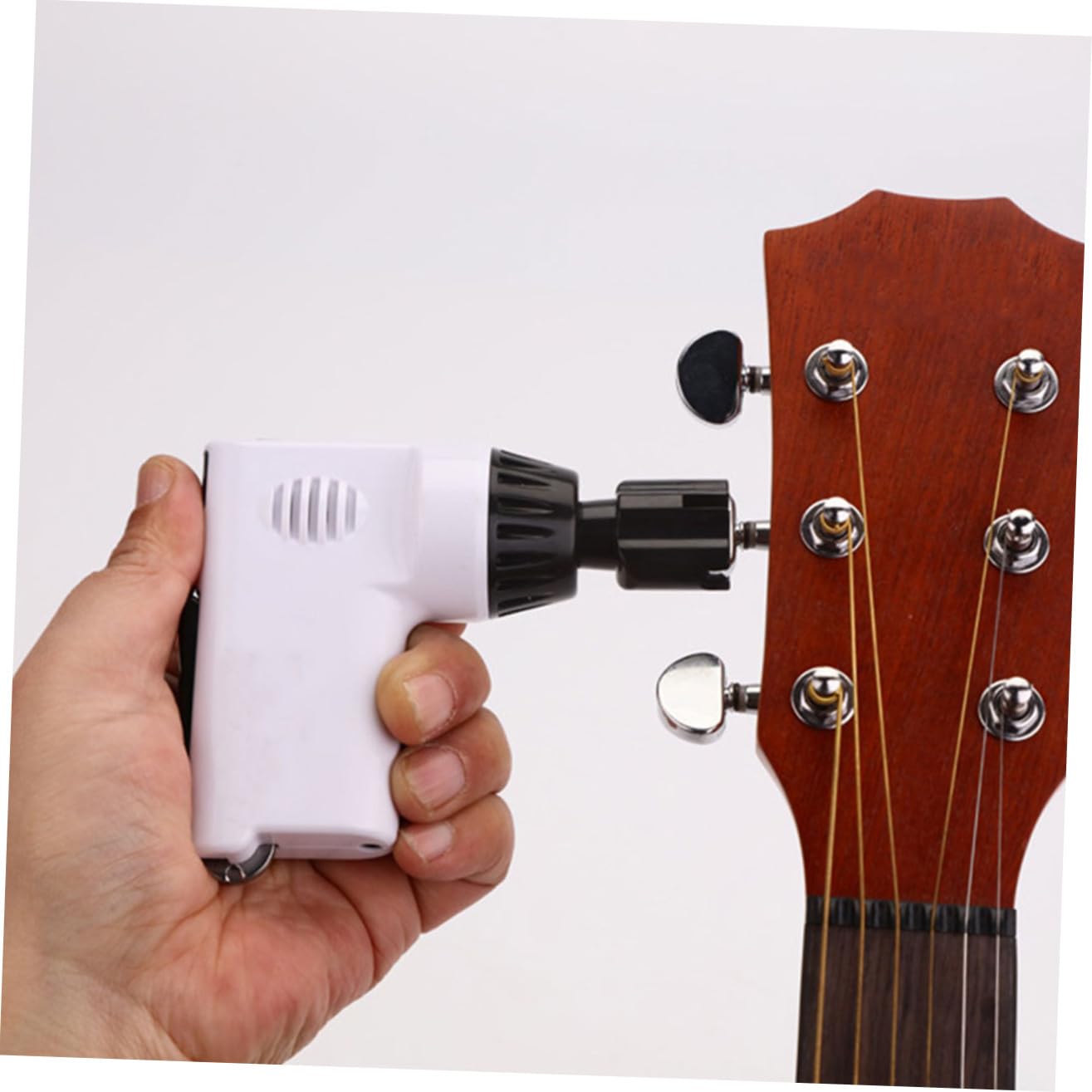 Elektrischer Gitarrensaiten Wickler aus Abs Weiß mit Saitenschneider und Stiftentferner für Folk- und Bassgitarre