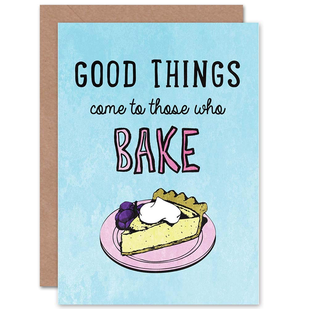 Wee Blue Coo Bake Cake Good Things Art Greetings Greeting Card Gift