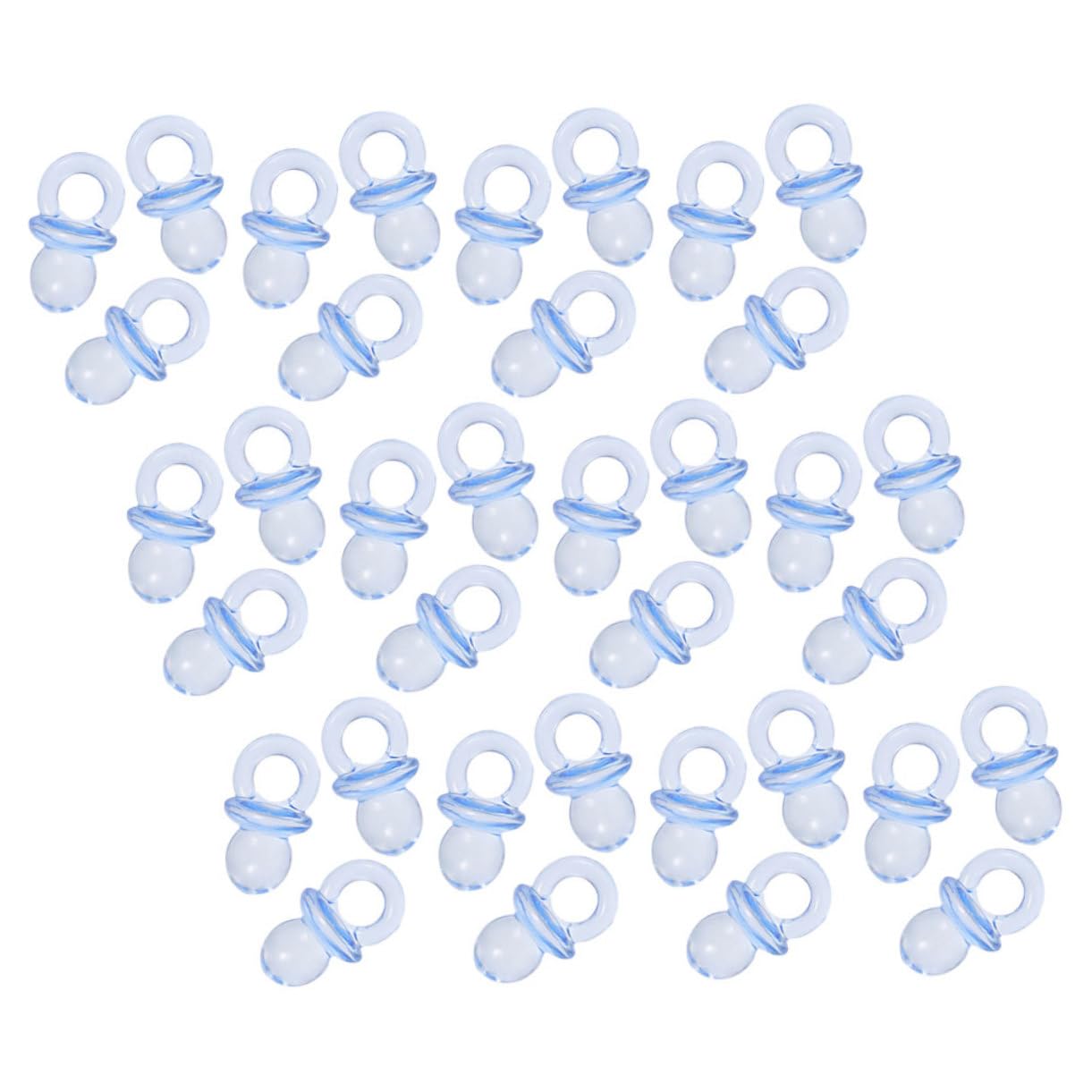 GARVALON 150pcs Baby Shower Favors Mini Acrylic Pacifiers for Baby Shower Games Party Favor Bags for Boys and Girls
