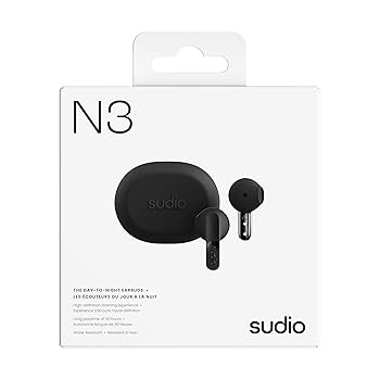 Amazon.co.jp: SUDIO N3 (オニキスブラック) ワイヤレスイヤホン