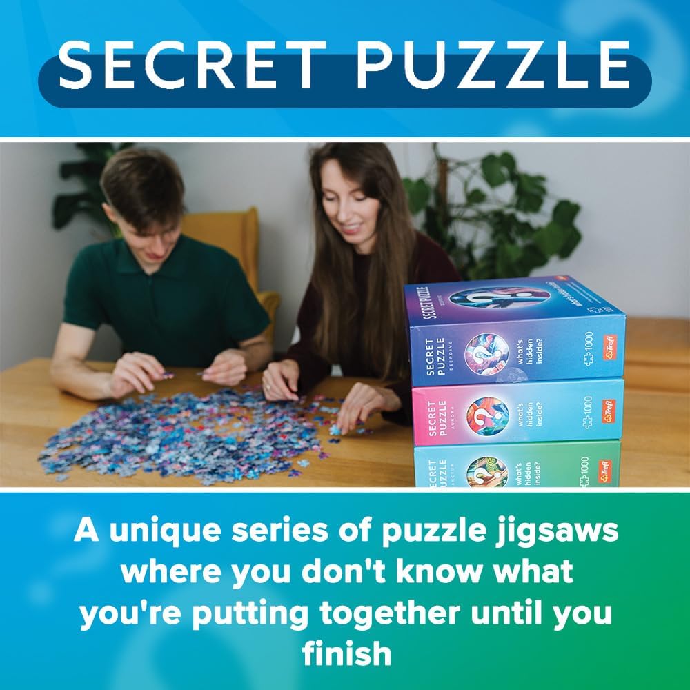 Trefl Premium Plus Quality - Puzzle Secret Puzzle: Joyland - 1000 Pieces, Full of Secrets and Surprises Series, of Pieces, for Adults and Children Aged 14 and Above