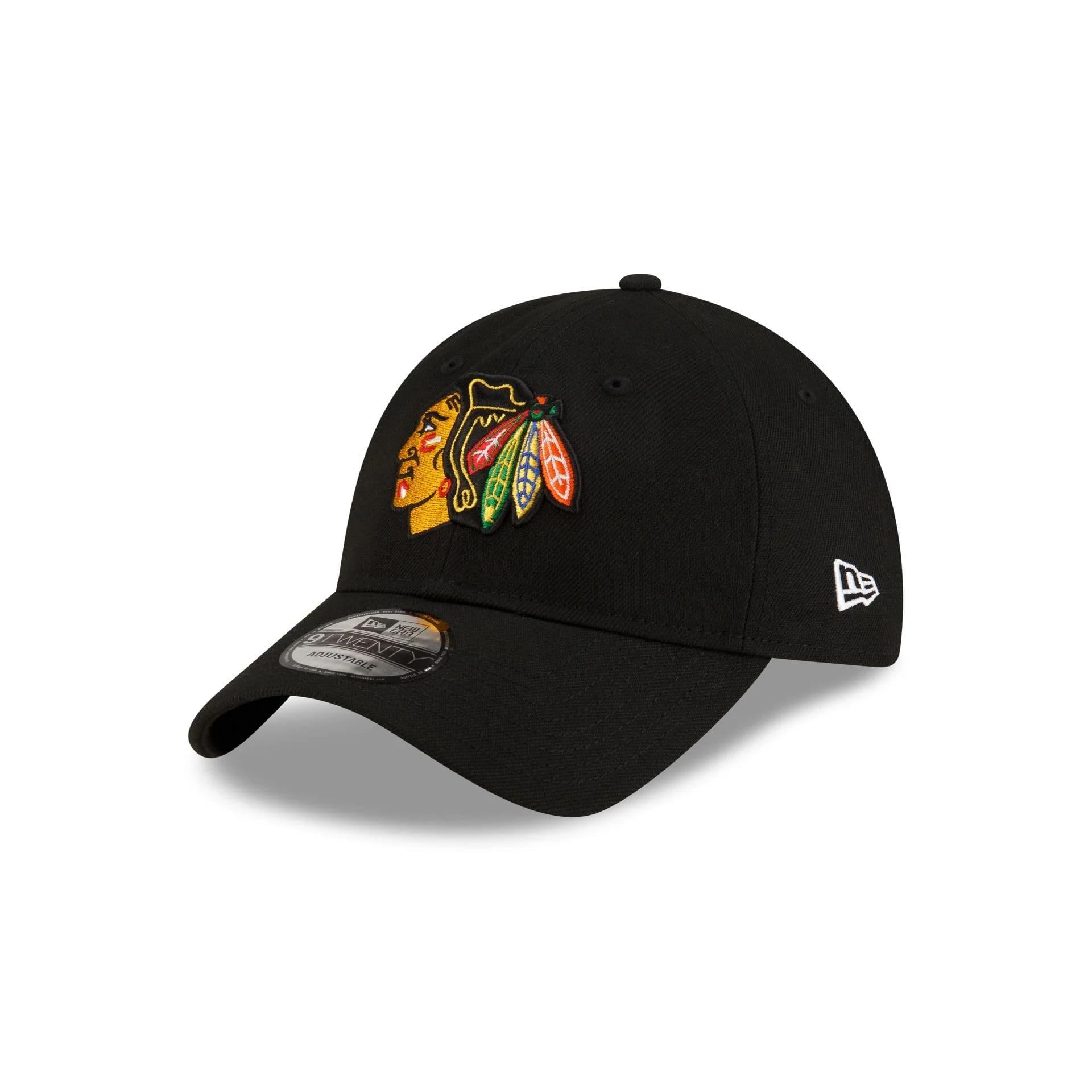 New Era Unisex Chicago Blackhawks #36178 Chicago Blackhawks Nhl Injection Black 9Twenty Adjustable Cap