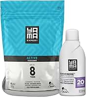 Kit Pó Descolorante Tradicional + Oxigenada 20 Volumes 100ml Profissional 8 Tons Yama 300g