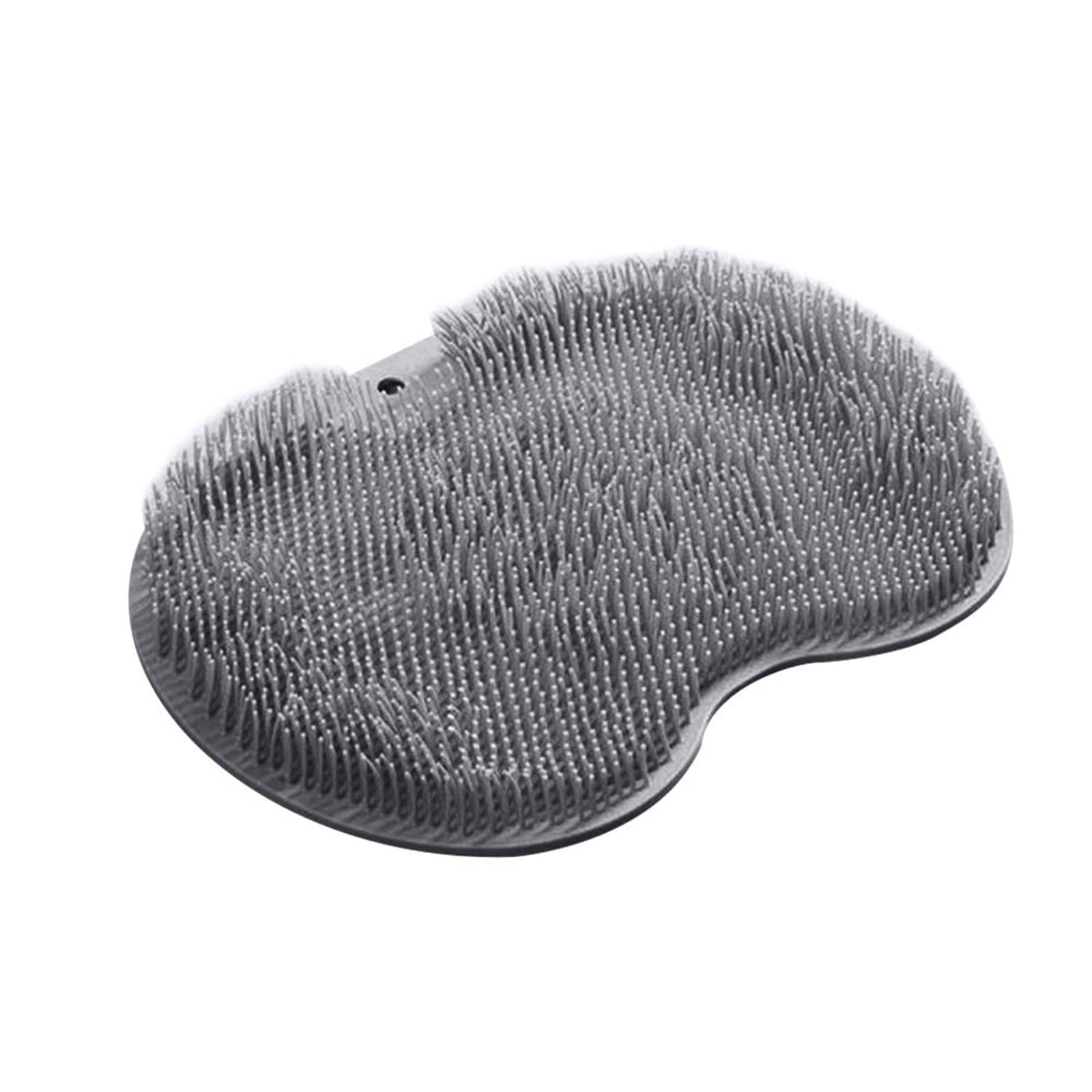 Esponjas de baño para fregar pies, cepillo de lavado, almohadilla de baño, ventosa para la espalda, antideslizante, herramienta de limpieza de ducha de masaje (gris)