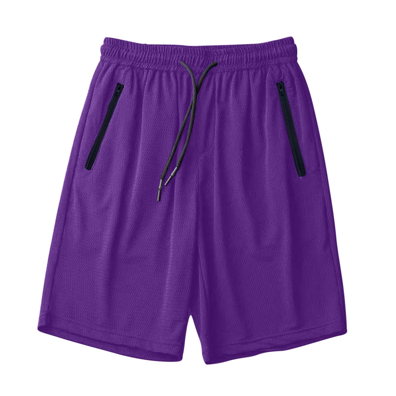 Athletic Shorts Men Women Quick Dry Lightweight Mesh Elastic Waist Workout Short Pants Breathable Running Activewear